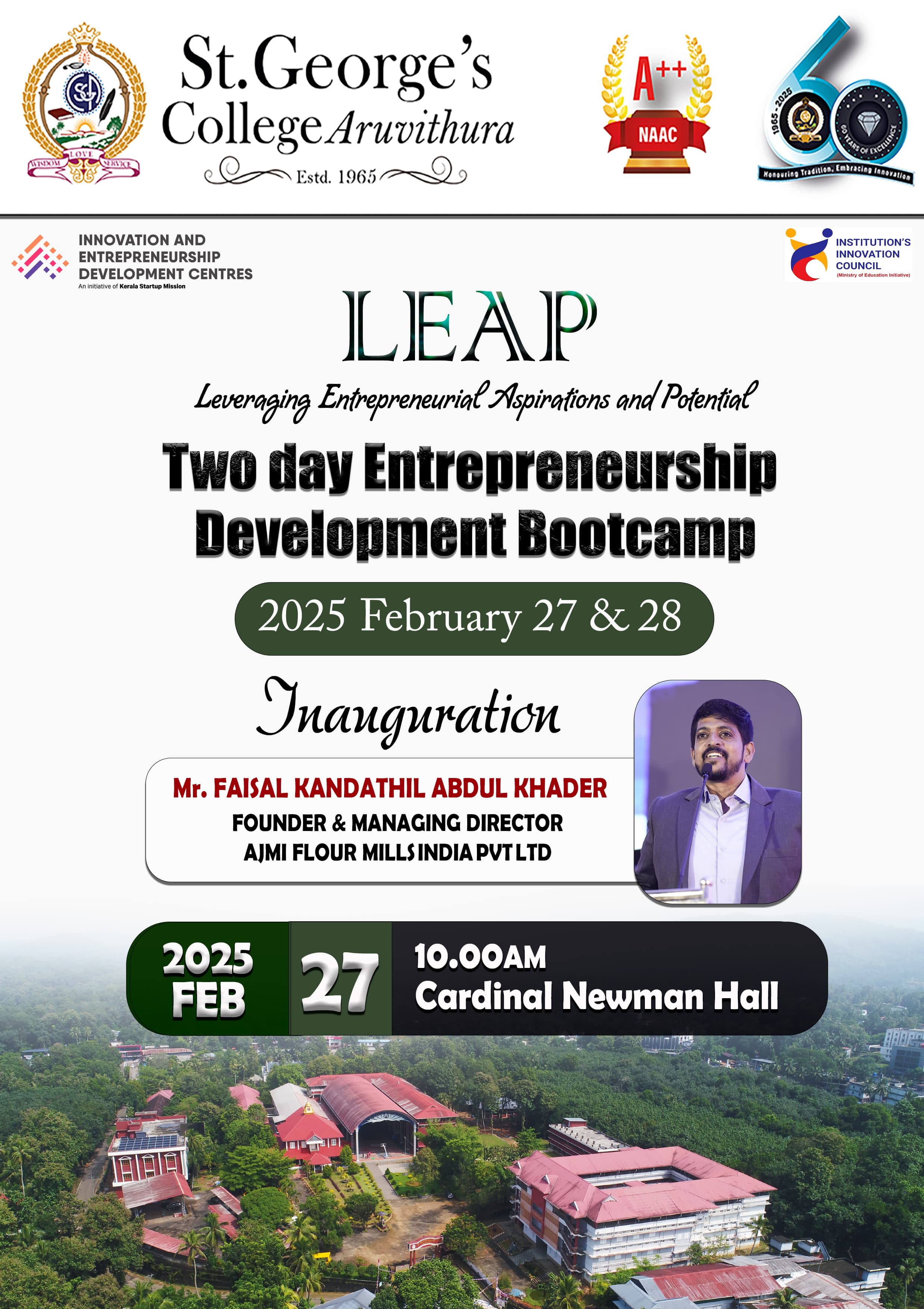 LEAP - Two day Entrepreneurship Development bootcamp : Dept. of Commerce
